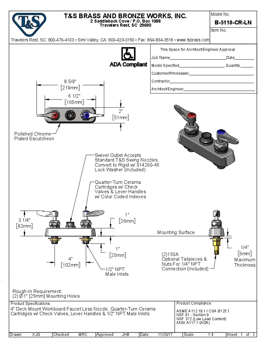 t-s-brass-b-5110-cr-ln-faucet-deck-mount-specsheet-260222l8hpsg.pdf