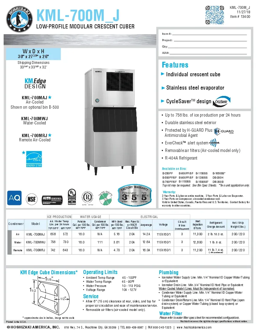 hoshizaki-kml-700maj-ice-maker-cube-style-specsheet-26022242gxmc.pdf