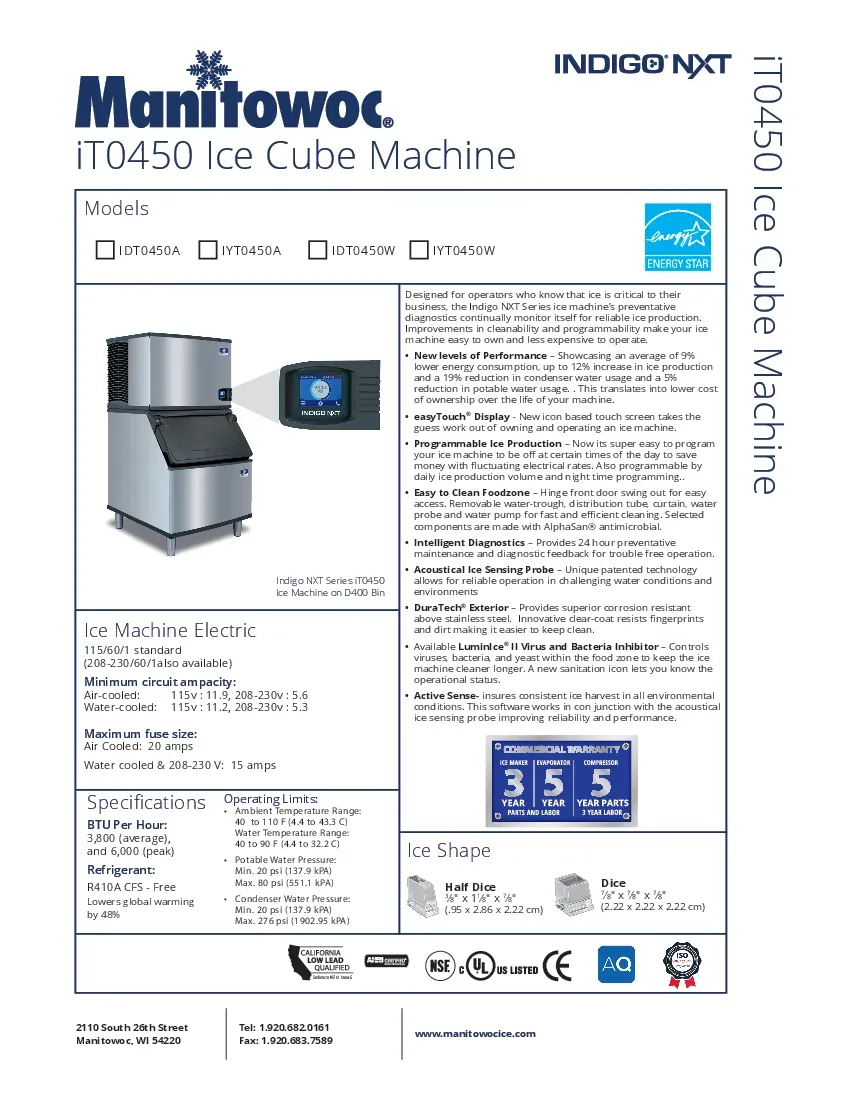manitowoc-idt0450w-161-ice-maker-cube-style-specsheet-2602227s8uda.pdf