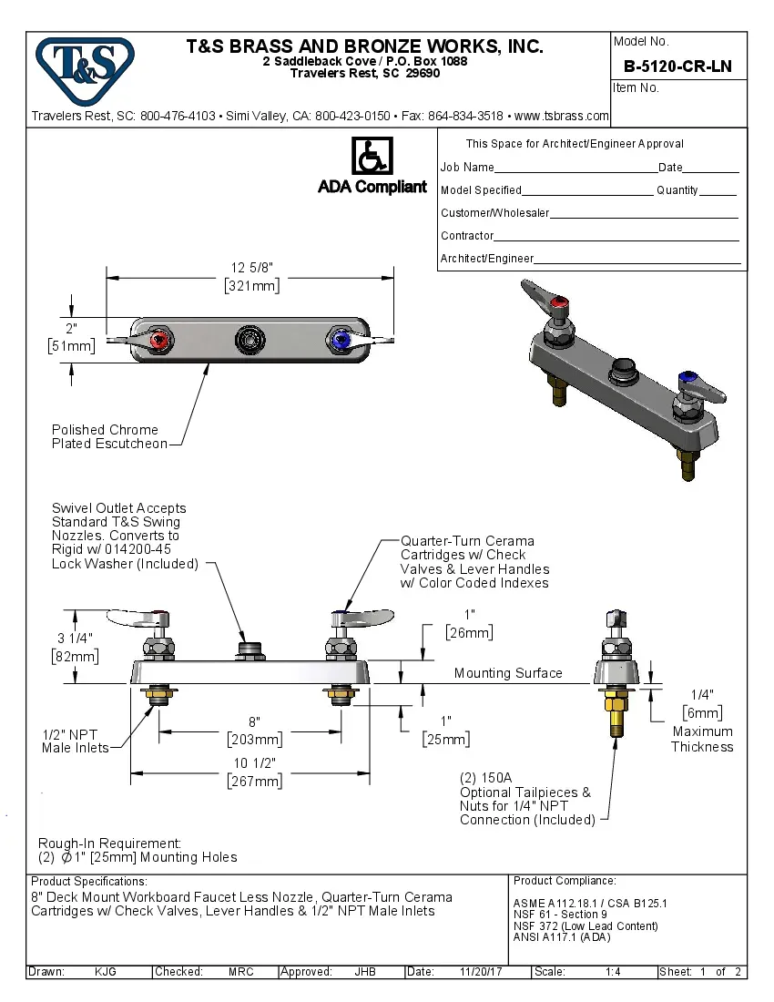 t-s-brass-b-5120-cr-ln-faucet-deck-mount-specsheet-2602226blavg.pdf