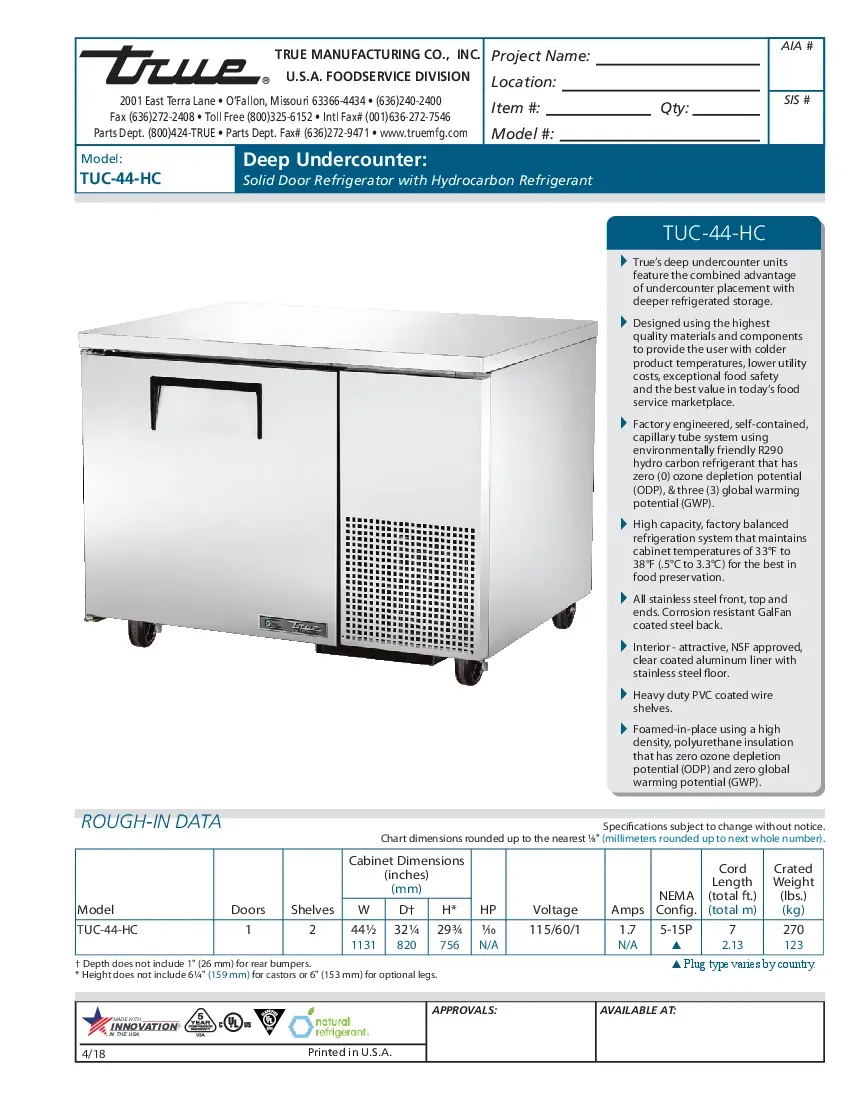 true-manufacturing-tuc-44-hc-refrigerator-undercounter-reach-in-specsheet-260222wrt33g.pdf