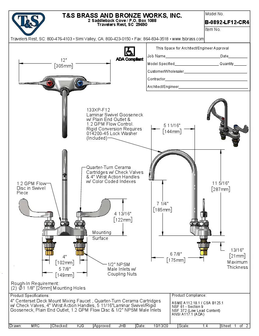 t-s-brass-b-0892-lf12-cr4-manual-faucets-specsheet-260222f06h0x.pdf