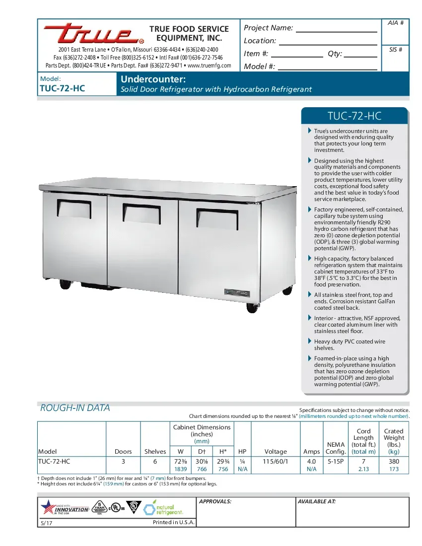 true-manufacturing-tuc-72-hc-refrigerator-undercounter-reach-in-specsheet-260222cnf5xv.pdf