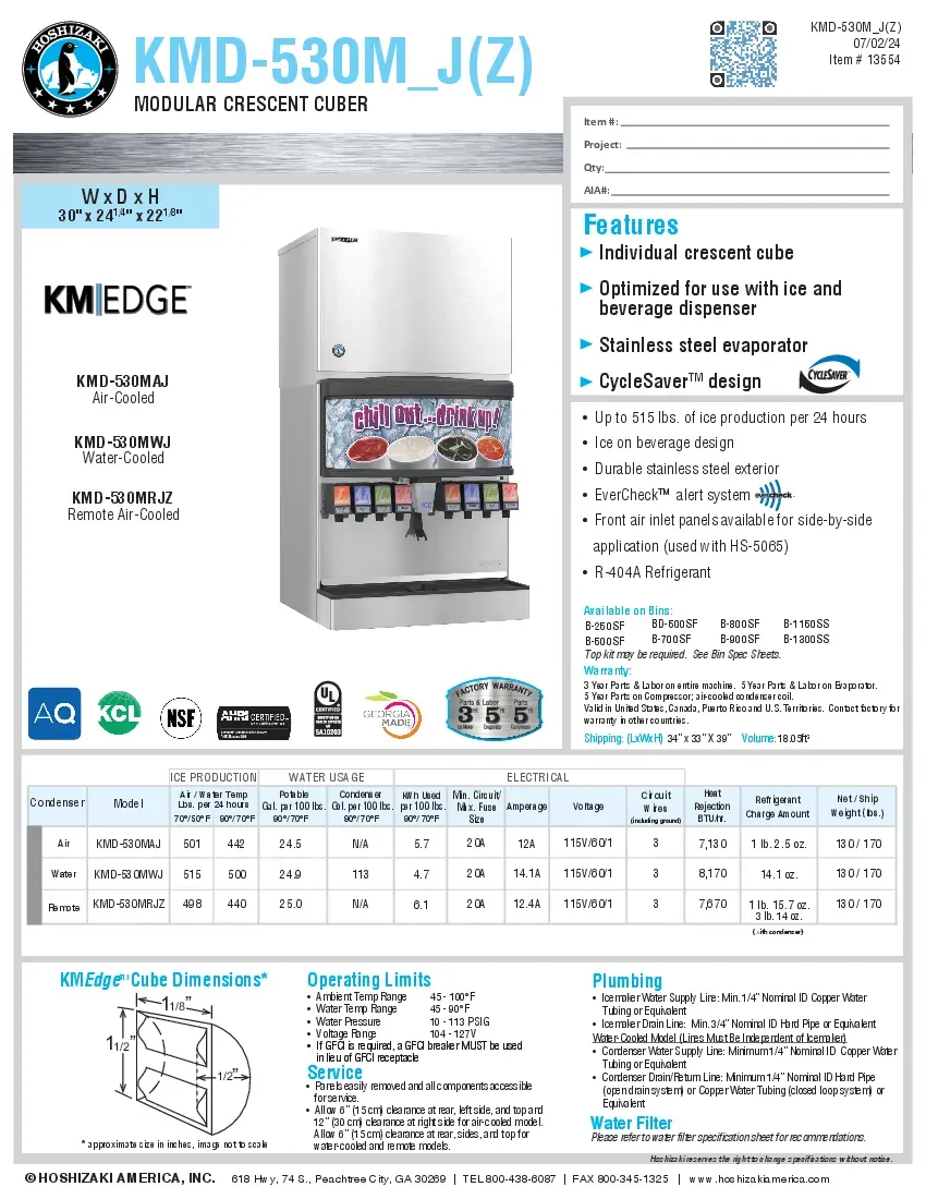 hoshizaki-kmd-530mrjz-ice-maker-cube-style-specsheet-260222tb1s34.pdf