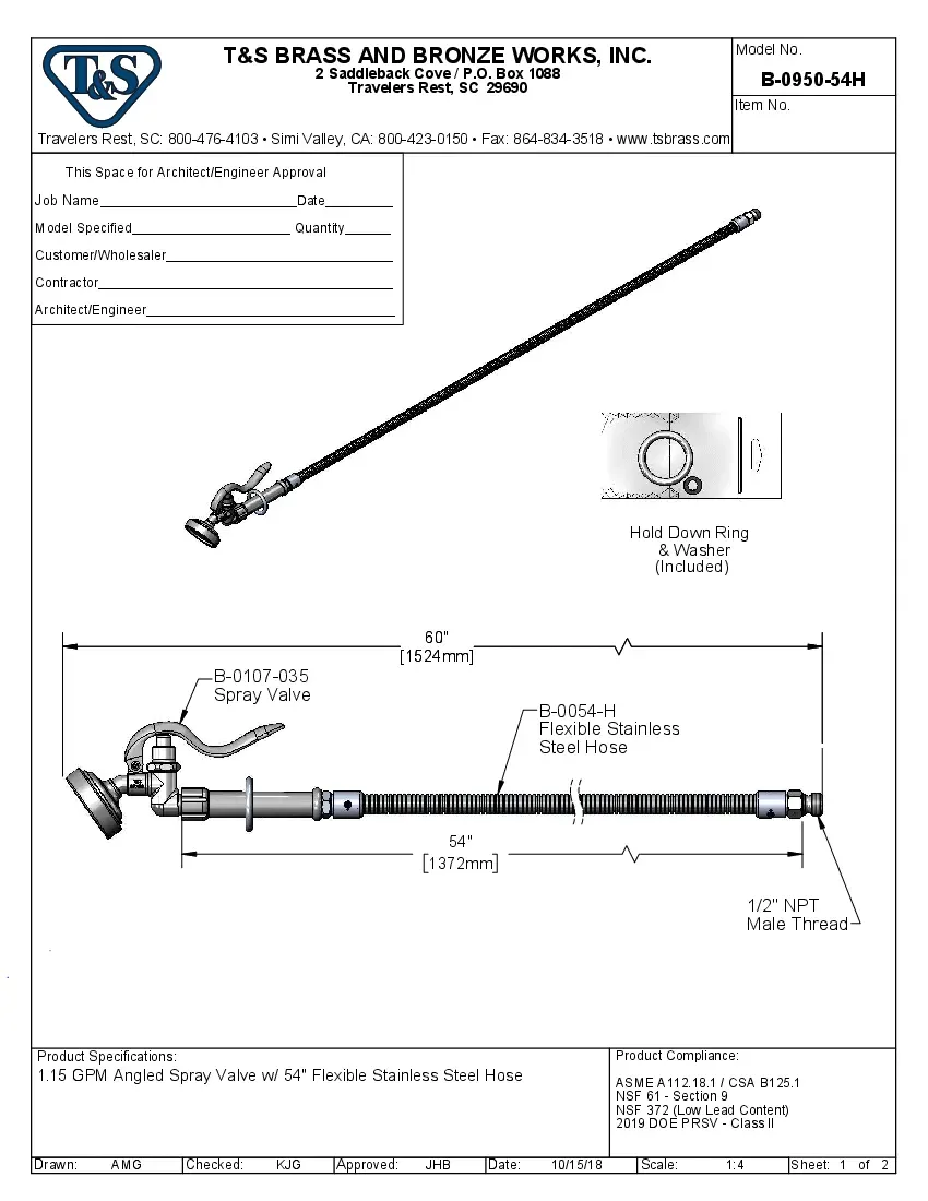 t-s-brass-b-0950-54h-faucets-with-spray-assemblies-specsheet-260222cslmue.pdf