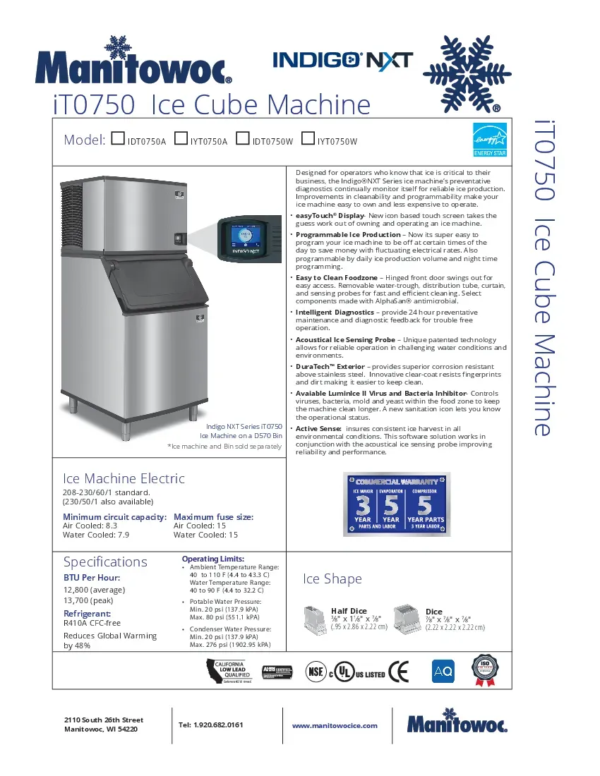 manitowoc-idp0600w-261-ice-maker-cube-style-specsheet-26022279haq8.pdf