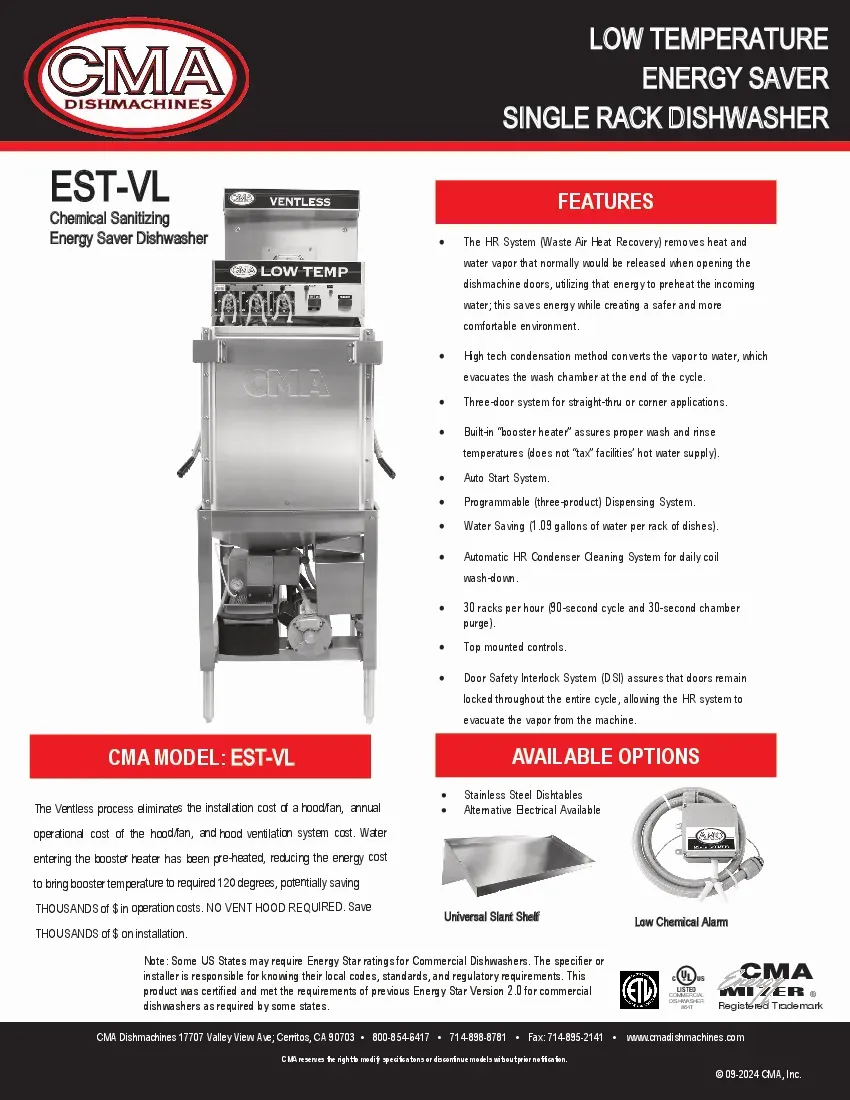 cma-dishmachines-est-vl-dishwasher-door-type-ventless-specsheet-2602229hqkhl.pdf