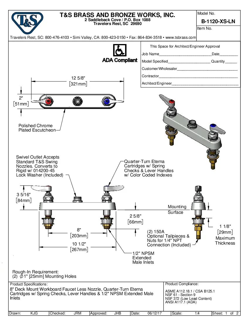 t-s-brass-b-1120-xs-ln-manual-faucets-chrome-plated-deck-mount-specsheet-260726zrb5kd.pdf