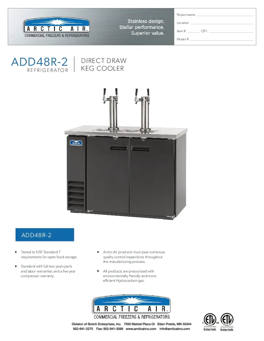 arctic-air-add48r-2-draft-beer-cooler-specsheet-260222ghcdb1.pdf