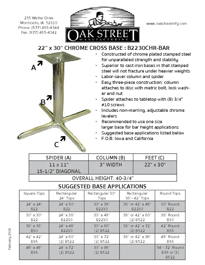 oak-street-b2230chr-bar-table-base-metal-specsheet-260222k4if6o.pdf