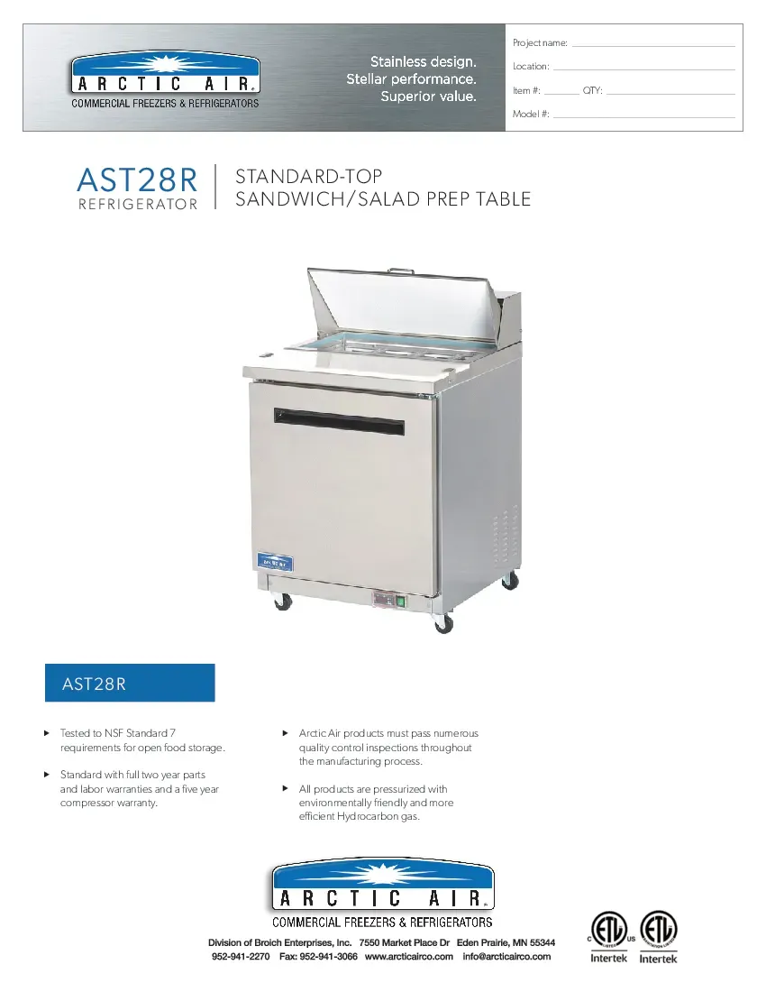 arctic-air-ast28r-refrigerated-counter-sandwich-salad-unit-specsheet-260222oclnfz.pdf