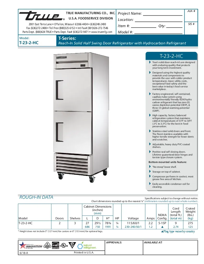 true-manufacturing-t-23-2-hc-refrigerator-reach-in-specsheet-260222rva2wb.pdf