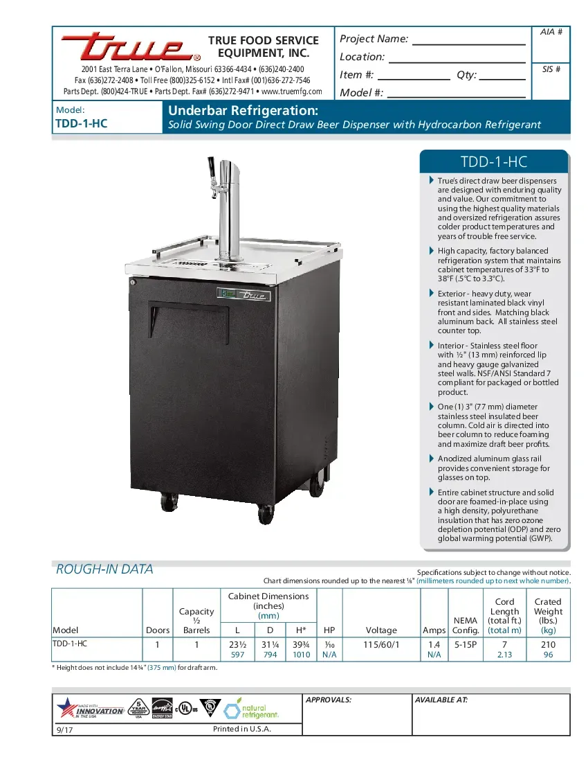 true-manufacturing-tdd-1-hc-draft-beer-cooler-115v-23-1-2-w-31-25-d-specshe-260726k1eohc.pdf