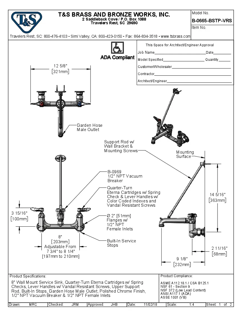 t-s-brass-b-0665-bstp-vrs-manual-faucets-chrome-plated-wall-mount-specsheet-260726gox7nf.pdf