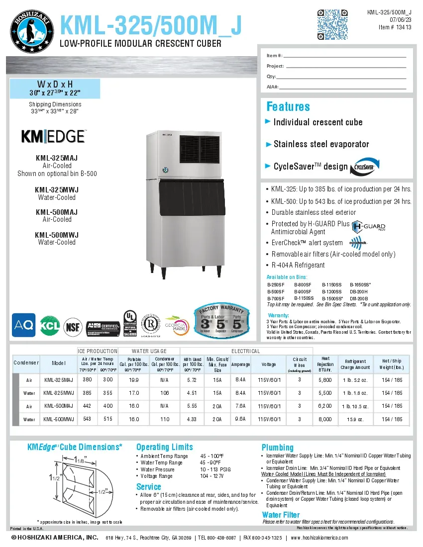 hoshizaki-kml-325maj-ice-maker-cube-style-specsheet-260222er3pif.pdf