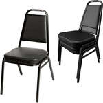 Oak Street , SL2082-BLK, Chair, Side, Stacking, Indoor