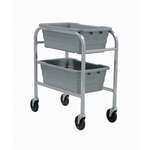 Quantum Foodservice , TR2-2516-8GY, Bus Box / Tub Storage Rack / Cart