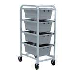 Quantum Foodservice , TR4-2516-8GY, Bus Box / Tub Storage Rack / Cart
