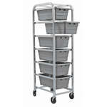 Quantum Foodservice , TR6-2516-8GY, Bus Box / Tub Storage Rack / Cart