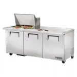 True Manufacturing TSSU-72-12M-B-HC, Refrigerated Counter, Mega Top Sandwich / Salad Unit