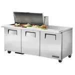 True Manufacturing , TSSU-72-18M-B-HC, Refrigerated Counter, Mega Top Sandwich / Salad Unit
